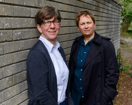 A photo of Anne Enright and Prof Danielle Clarke